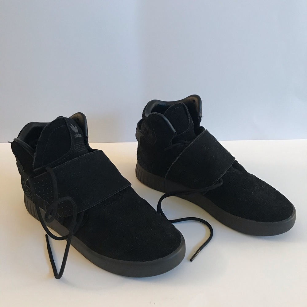 {ADIDAS} Tubular Invader High Top Sneaker Black